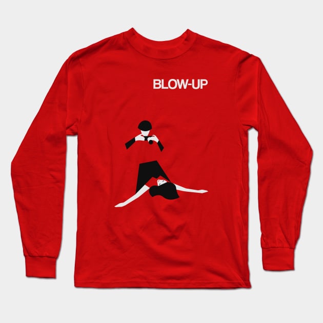 Blow Up fan art minimal cinema design poster Michelangelo Antonioni Long Sleeve T-Shirt by Rozbud